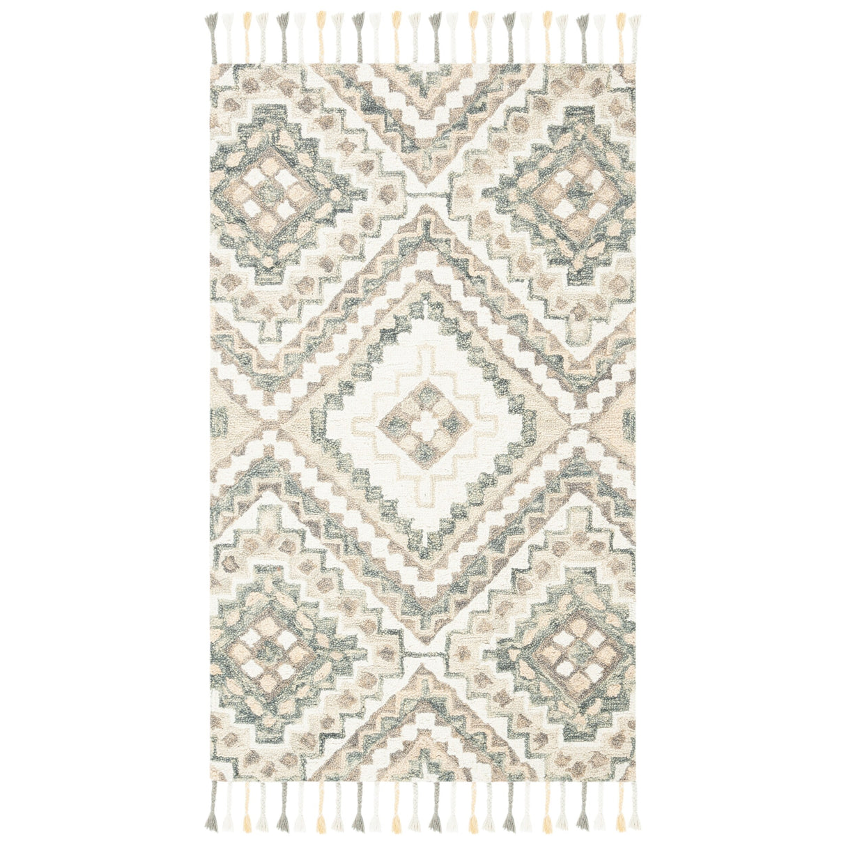 SAFAVIEH Handmade Aspen Ksenia Moroccan Boho Wool Tassel Rug