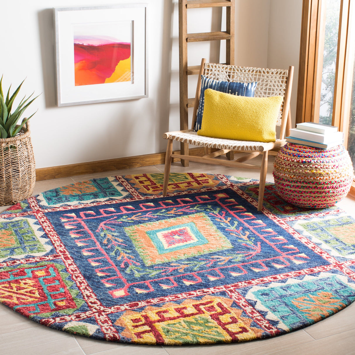 SAFAVIEH Handmade Aspen Marisca Boho Tribal Wool Rug