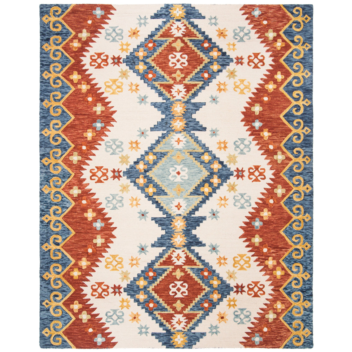 SAFAVIEH Handmade Aspen Melika & Eclectic Tribal Wool Rug