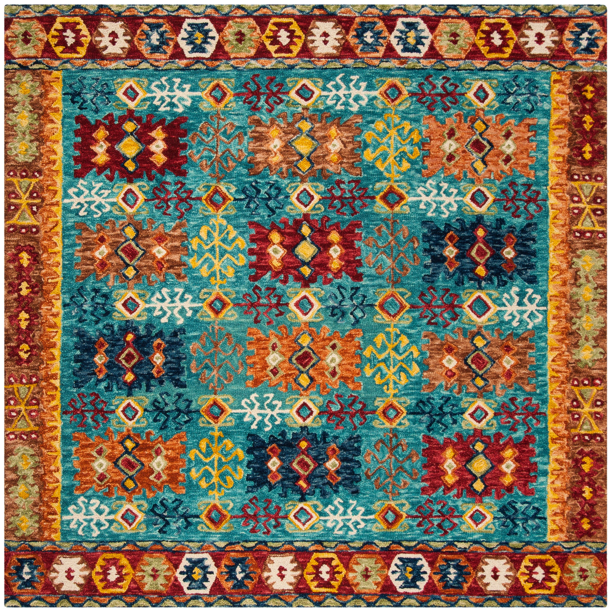 SAFAVIEH Handmade Aspen Nursal Boho Tribal Wool Rug