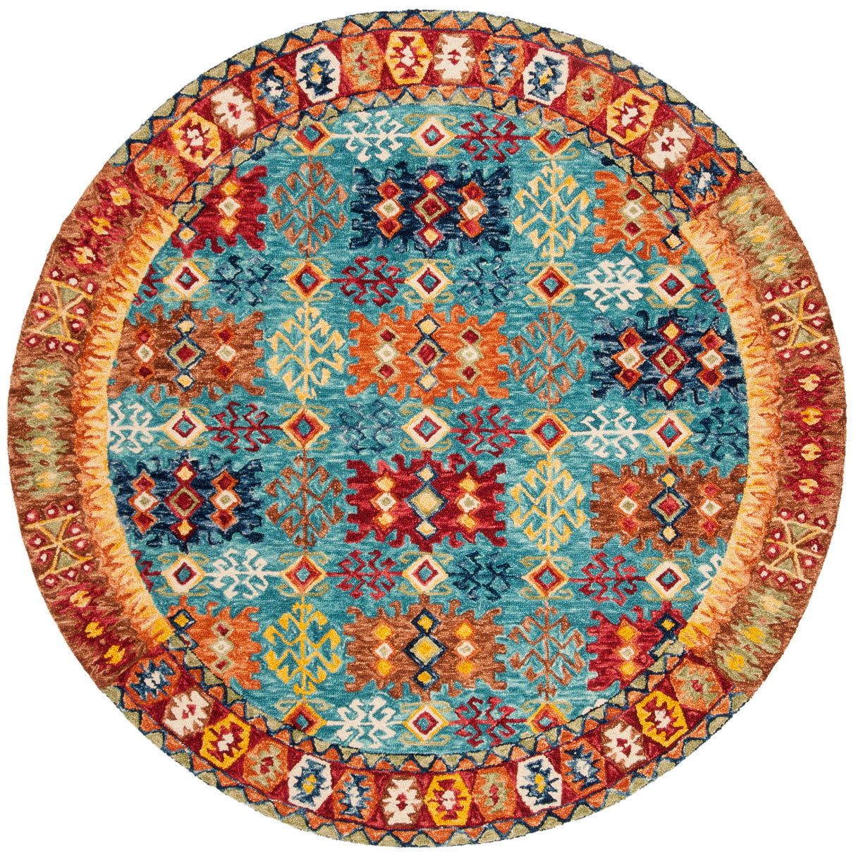 SAFAVIEH Handmade Aspen Nursal Boho Tribal Wool Rug