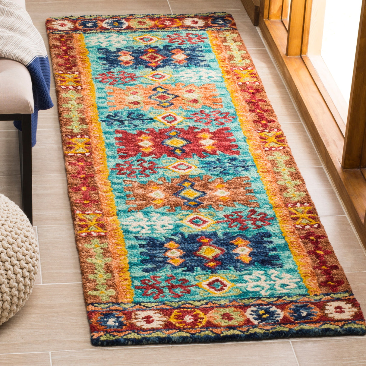 SAFAVIEH Handmade Aspen Nursal Boho Tribal Wool Rug