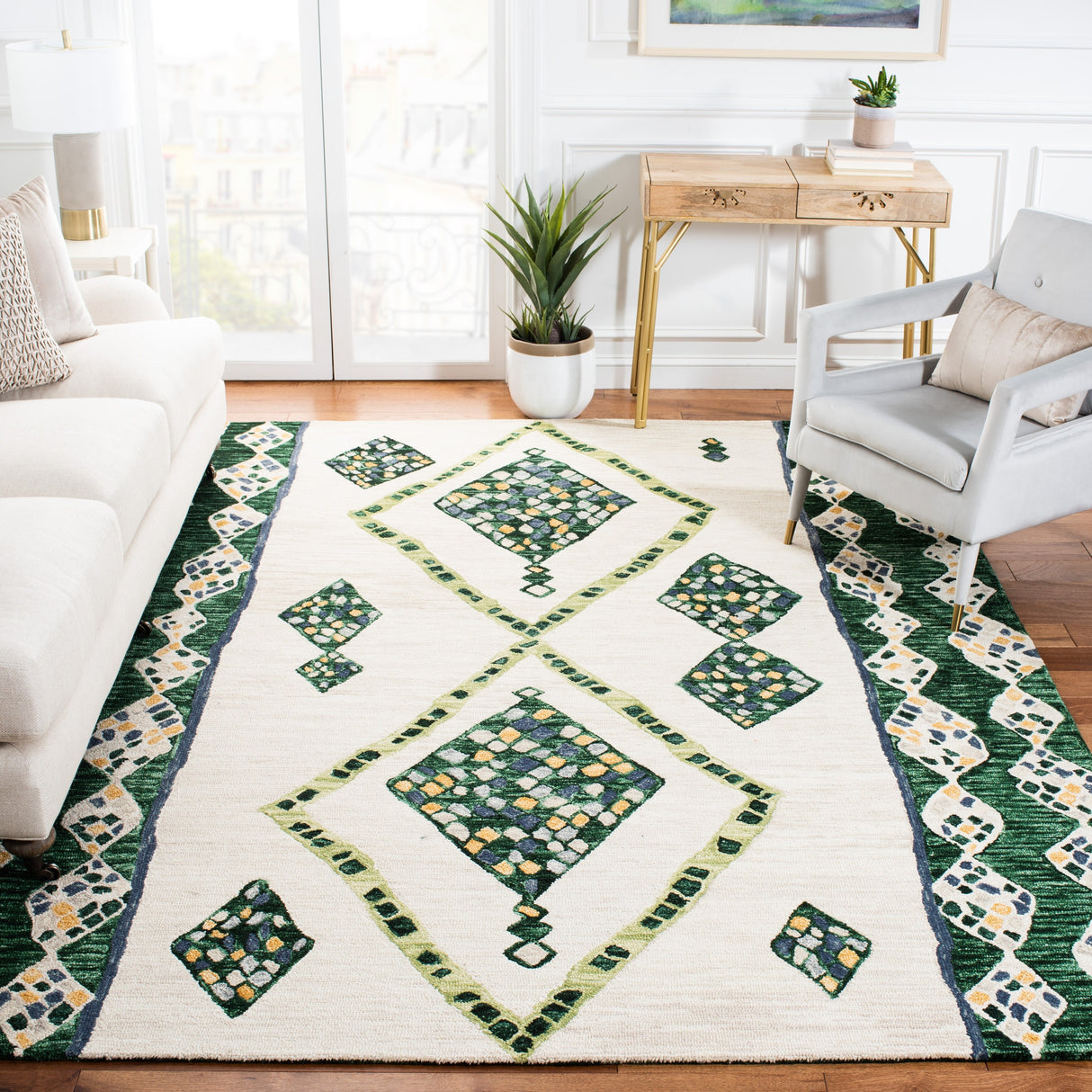 SAFAVIEH Handmade Aspen Radana Boho Tribal Wool Rug