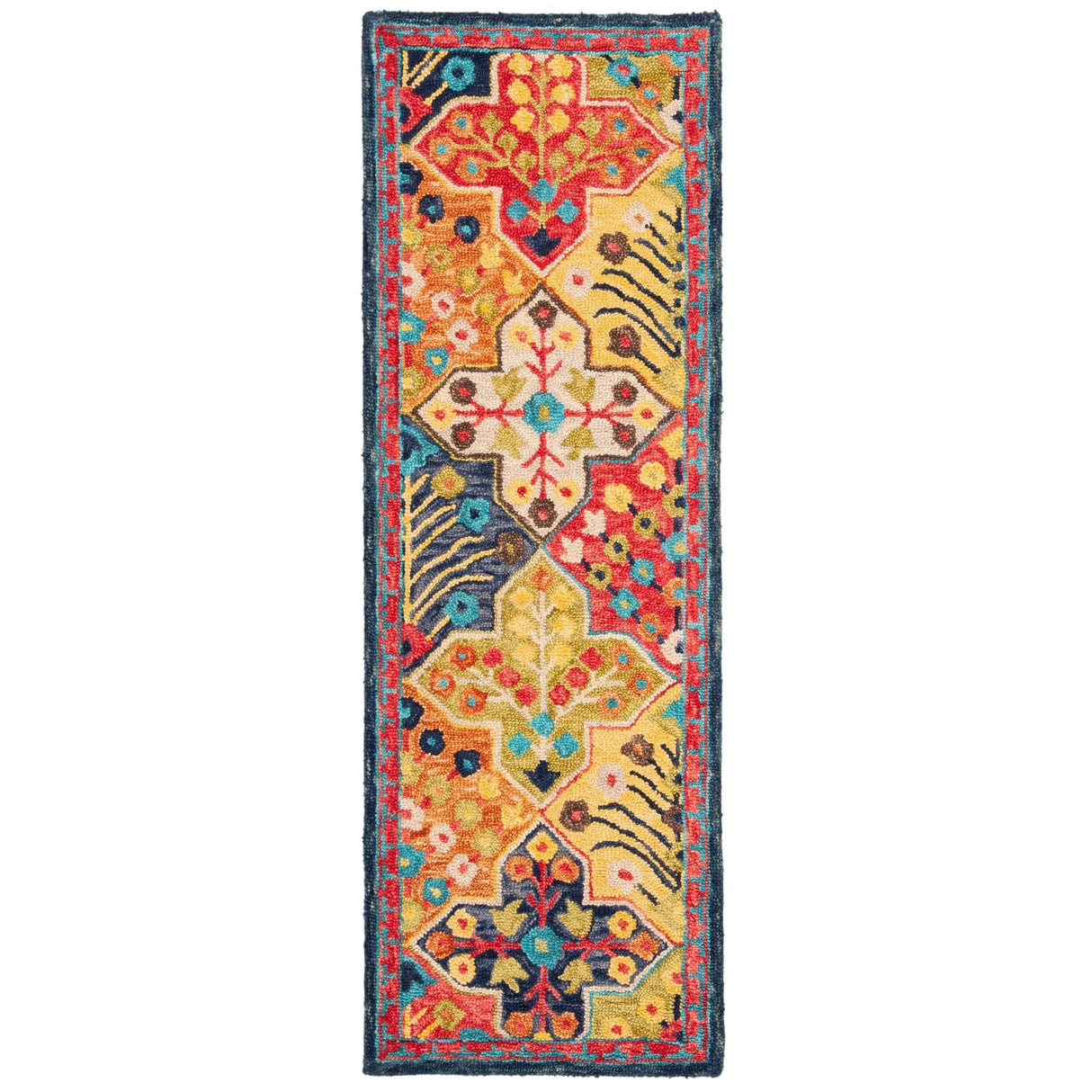 SAFAVIEH Handmade Aspen Reemtdine Boho Tribal Wool Rug