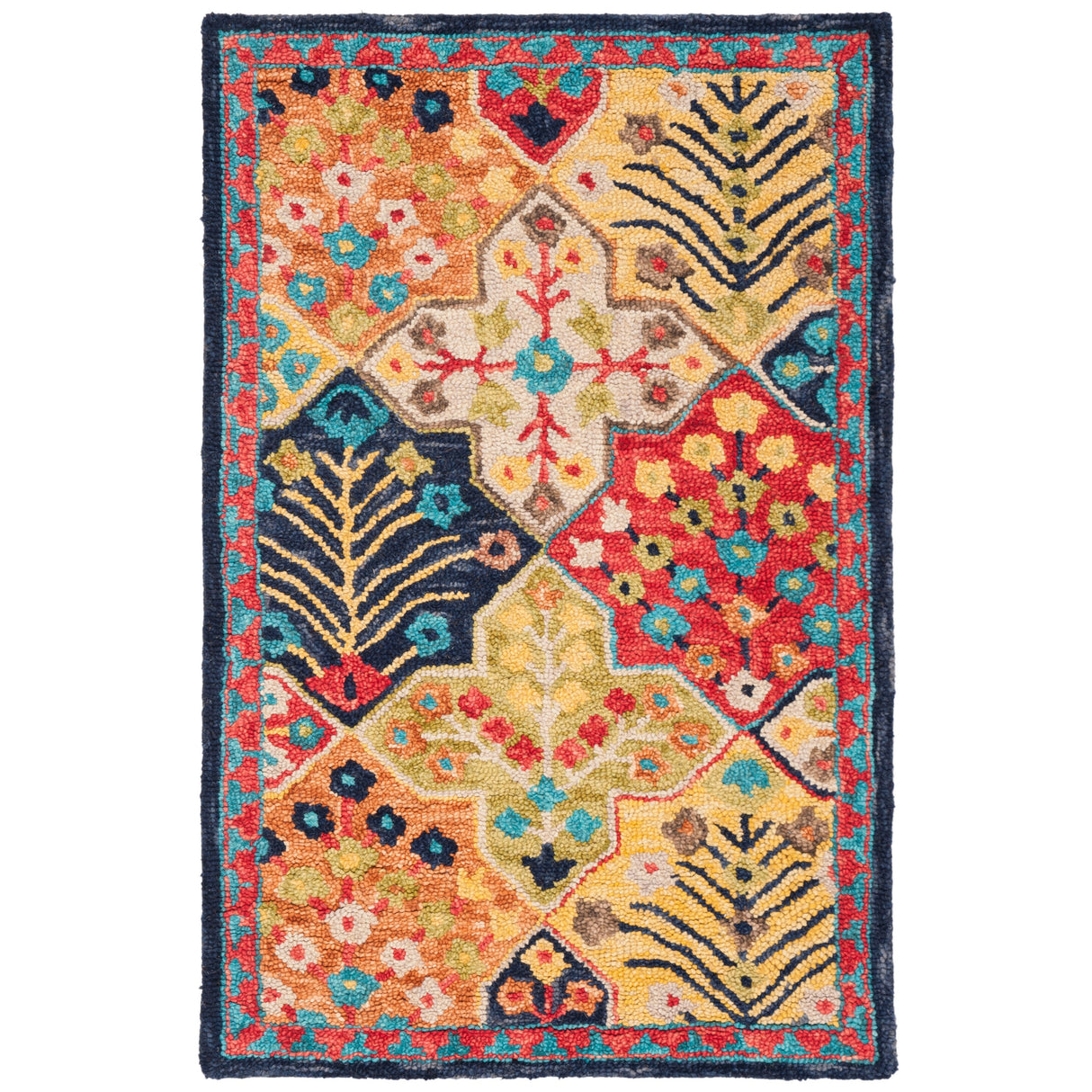 SAFAVIEH Handmade Aspen Reemtdine Boho Tribal Wool Rug