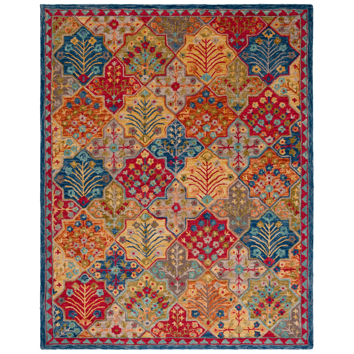 SAFAVIEH Handmade Aspen Reemtdine Boho Tribal Wool Rug