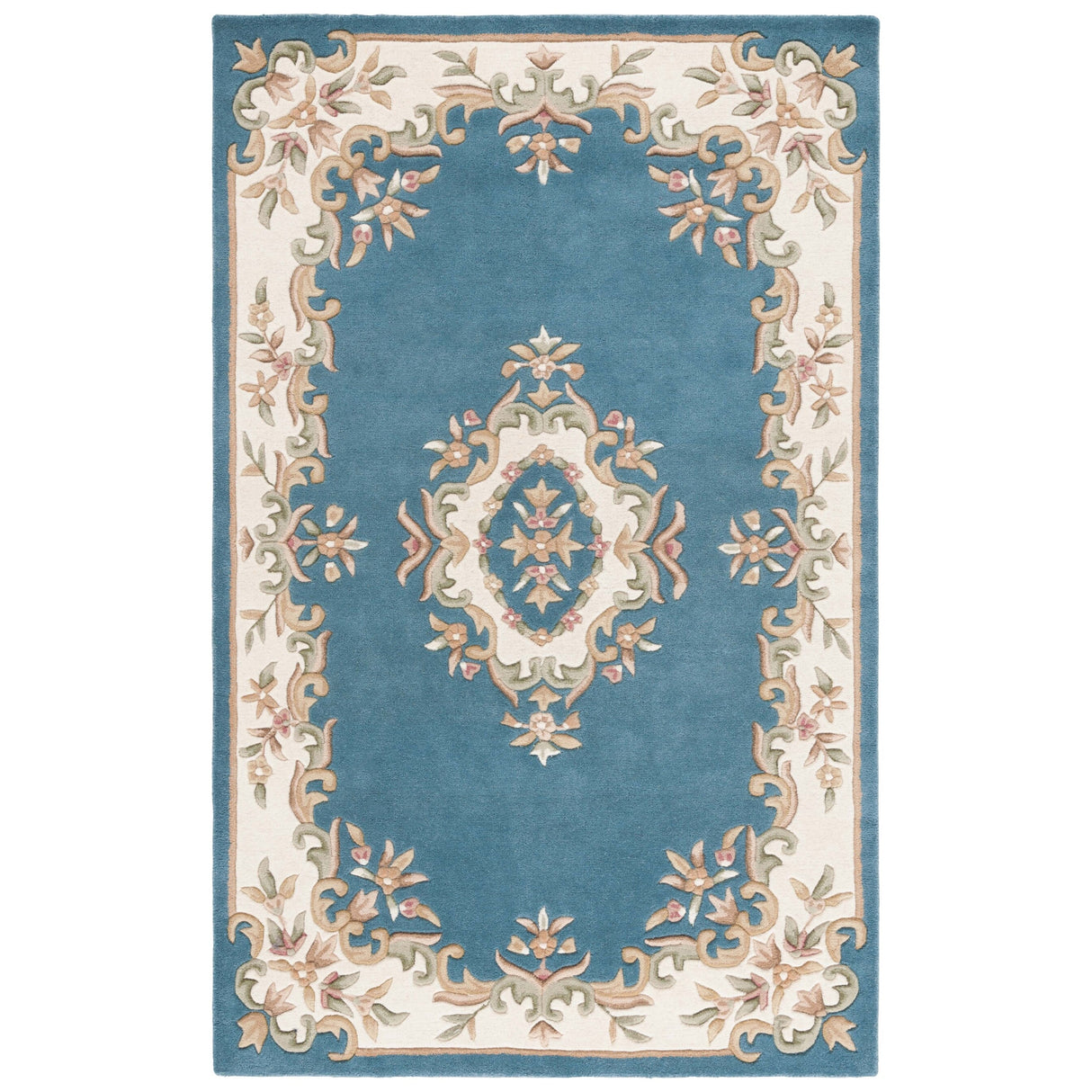 SAFAVIEH Handmade Aubusson Hale Traditional Wool Rug.