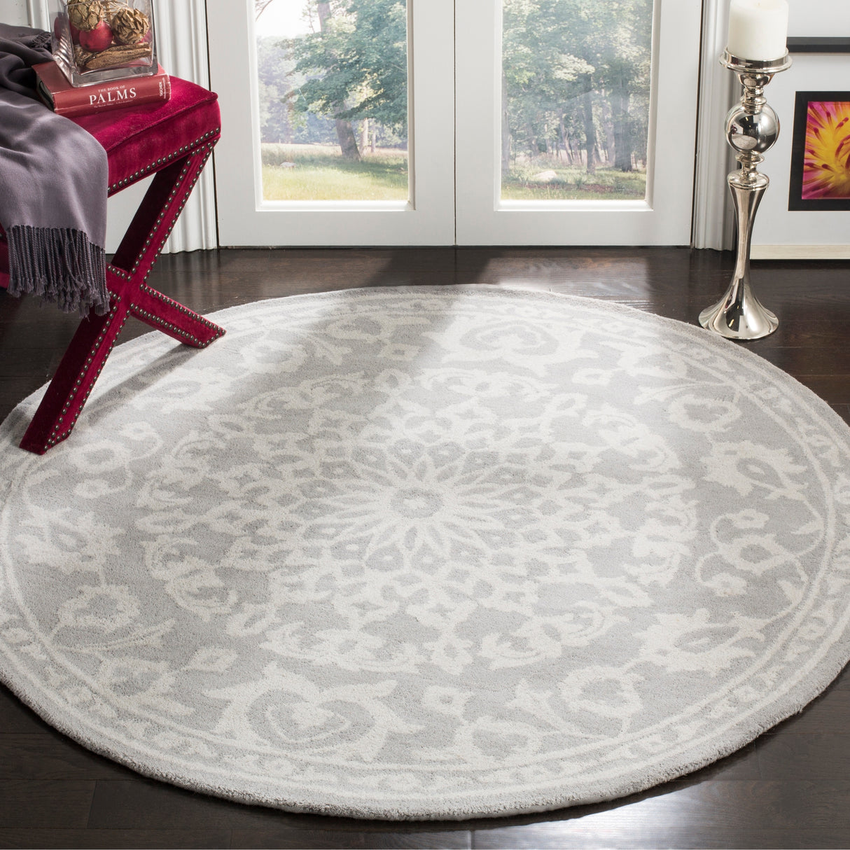 SAFAVIEH Handmade Bella Armani Modern Floral Wool Rug