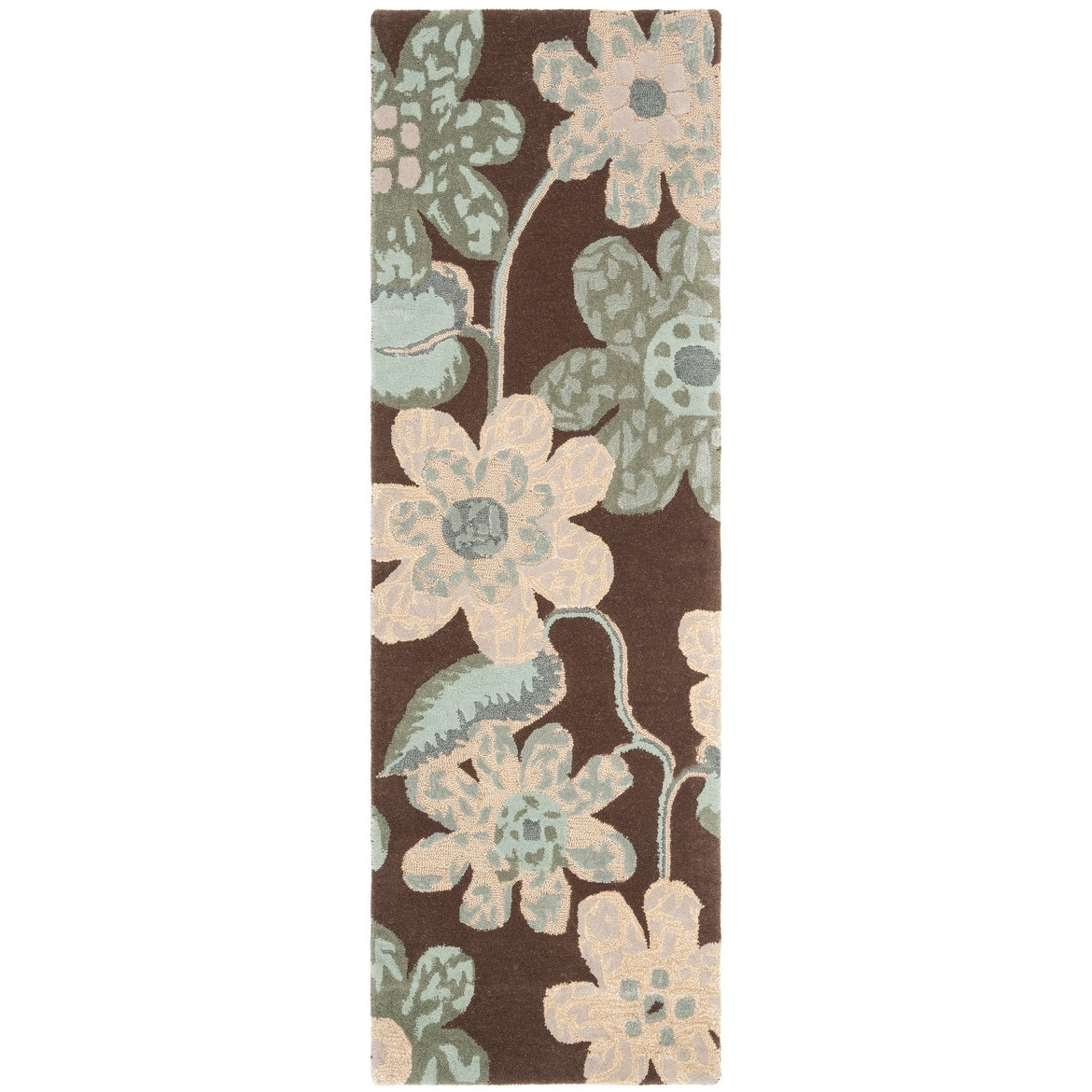 SAFAVIEH Handmade Bella Bama Modern Floral Wool Rug