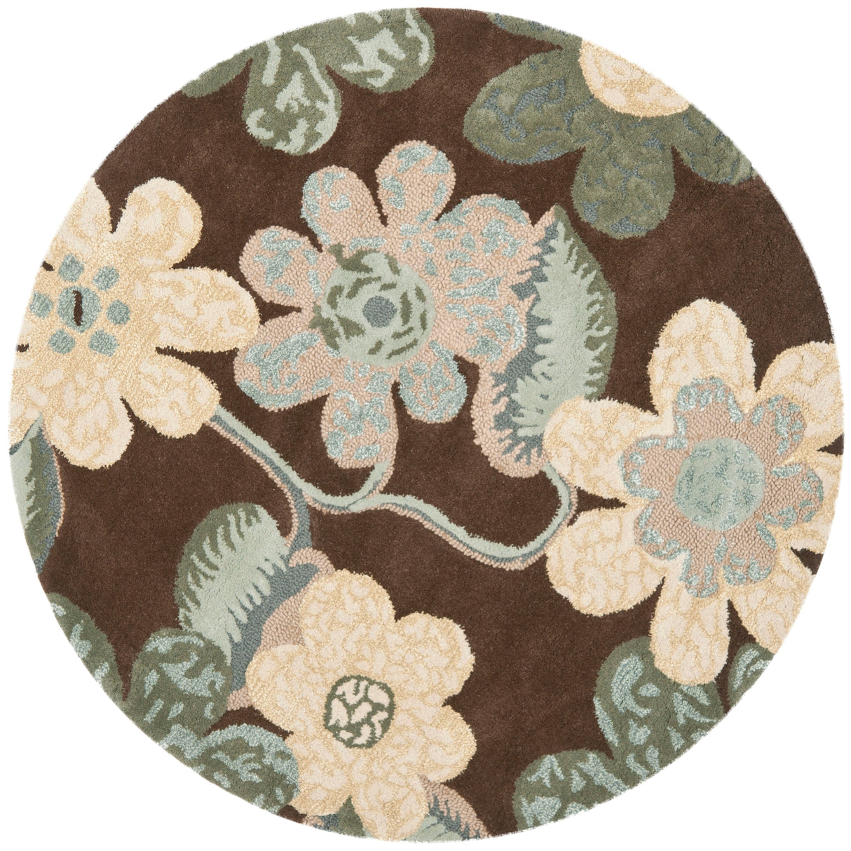 SAFAVIEH Handmade Bella Bama Modern Floral Wool Rug