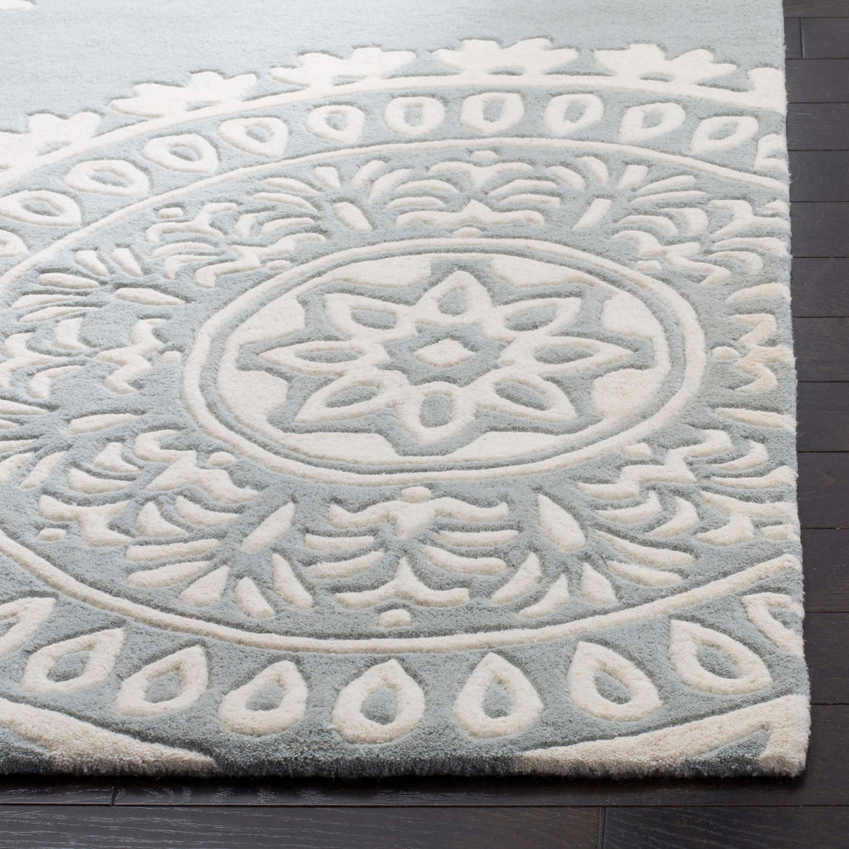 SAFAVIEH Handmade Bella Mailin Modern Floral Wool Rug