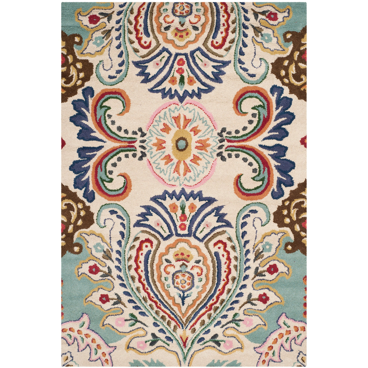 SAFAVIEH Handmade Bella Manjulata Floral Wool Rug