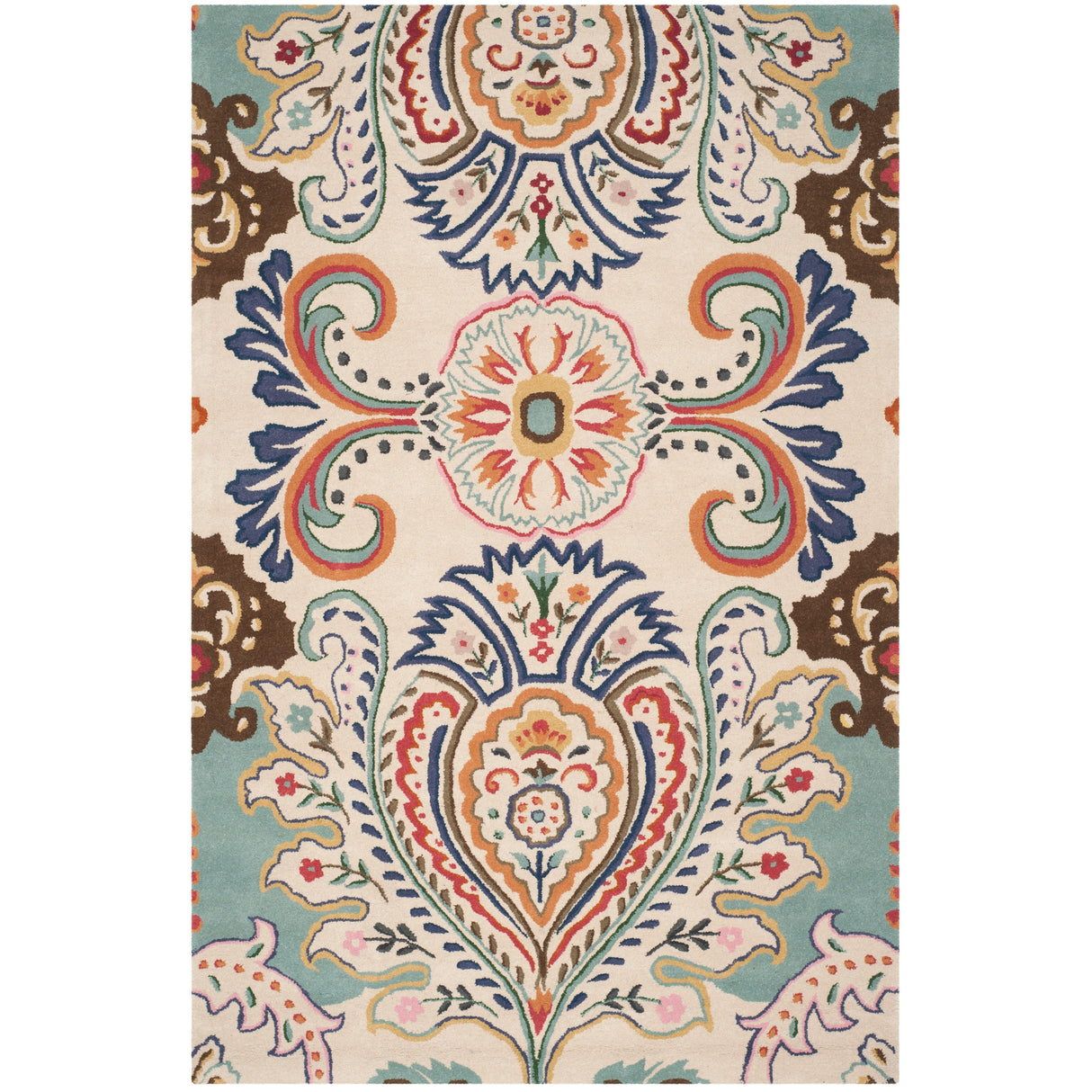 SAFAVIEH Handmade Bella Manjulata Floral Wool Rug