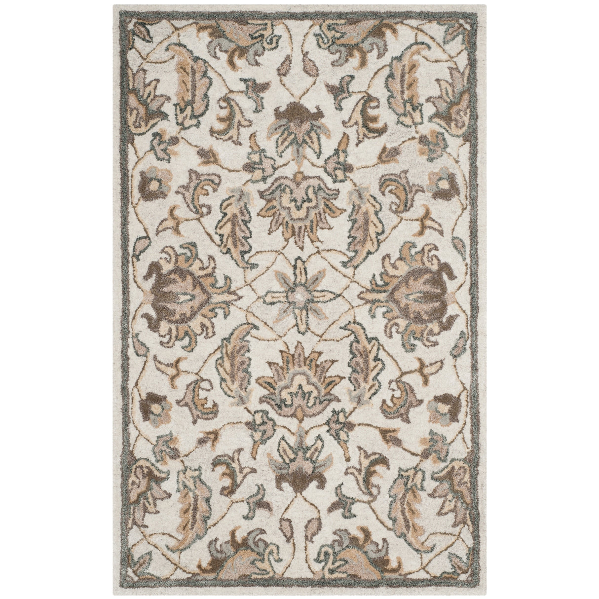 SAFAVIEH Handmade Bella Veselka Modern Floral Wool Rug