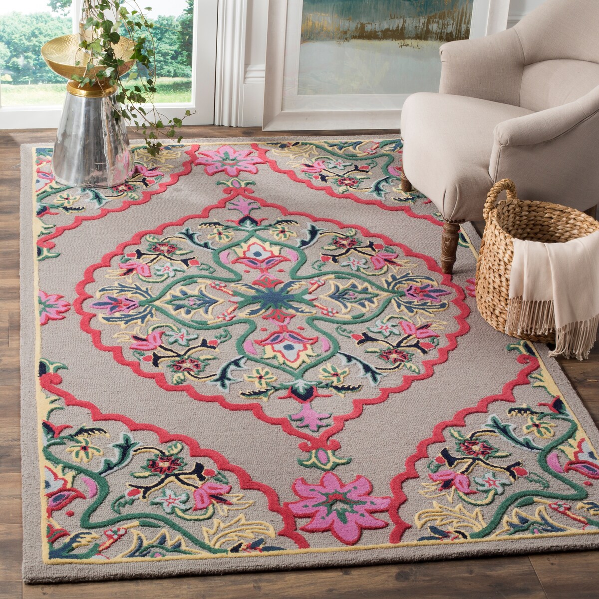 SAFAVIEH Handmade Bellagio Junie Medallion Wool Rug