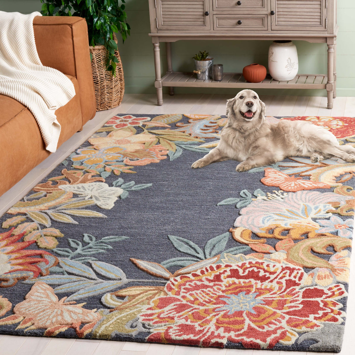 SAFAVIEH Handmade Bellagio Masae Contemporary Wool Rug