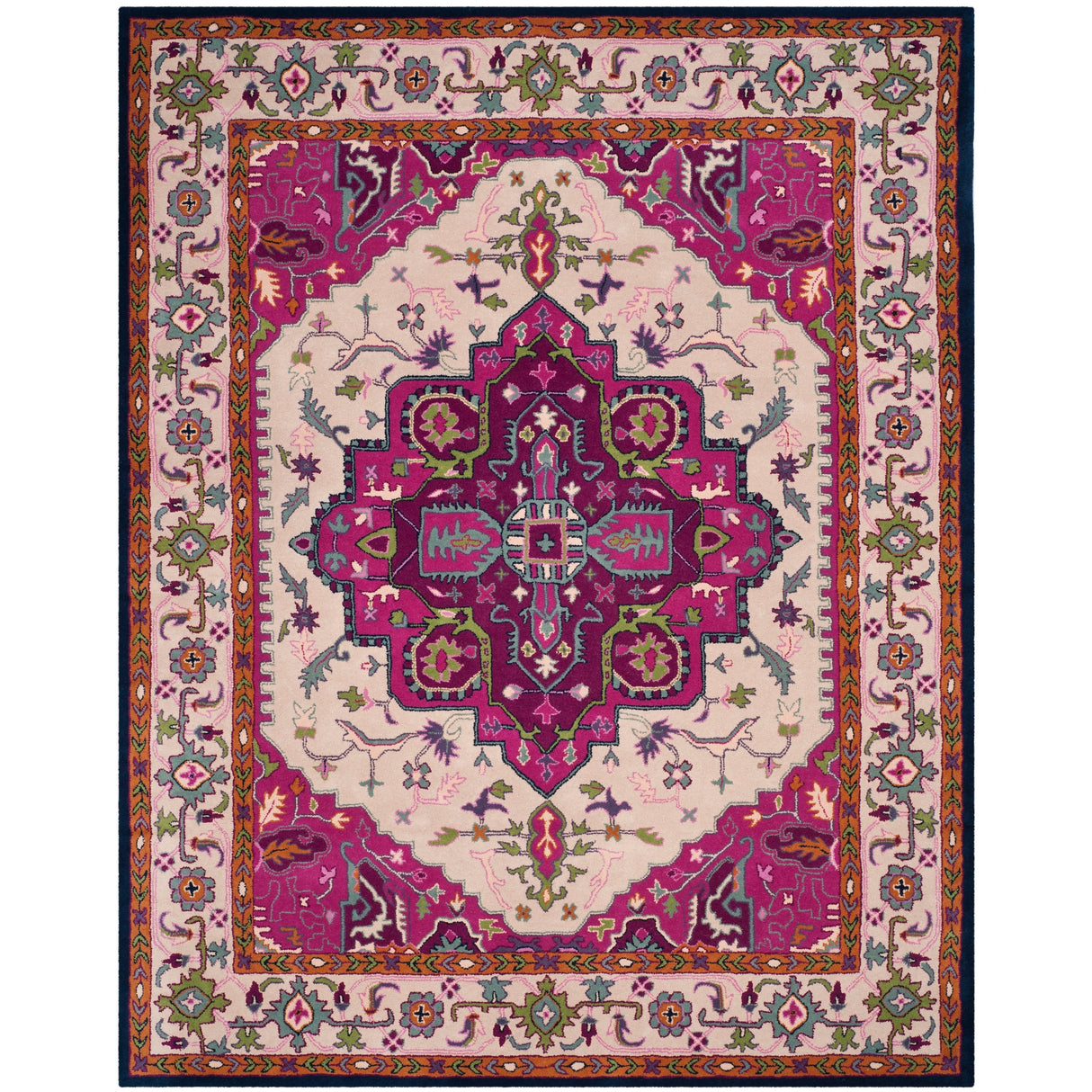 SAFAVIEH Handmade Bellagio Mayuko Modern Oriental Wool Rug