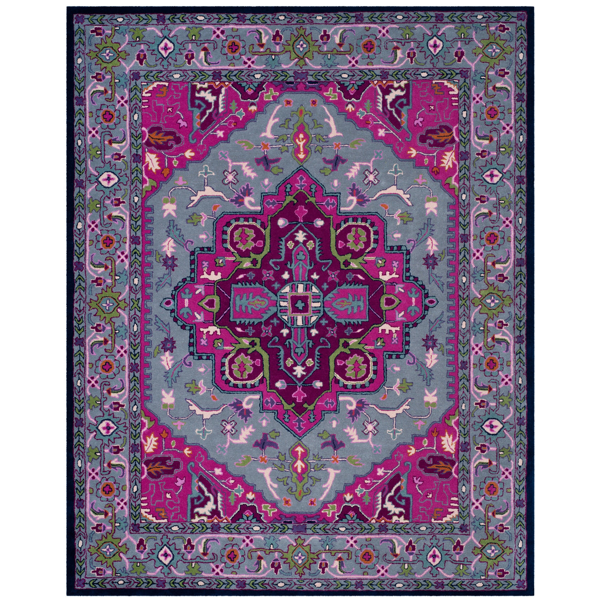 SAFAVIEH Handmade Bellagio Mayuko Modern Oriental Wool Rug