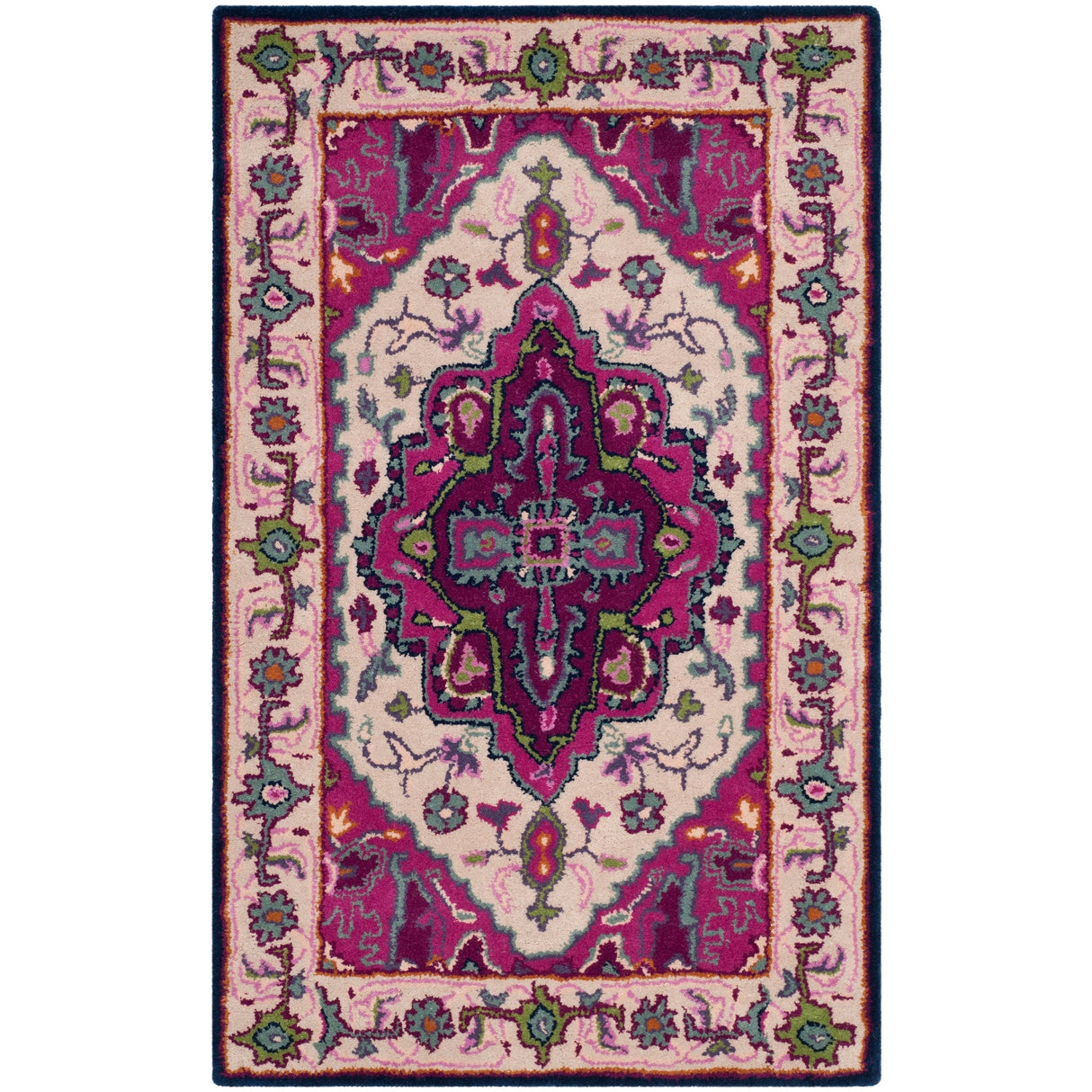 SAFAVIEH Handmade Bellagio Mayuko Modern Oriental Wool Rug