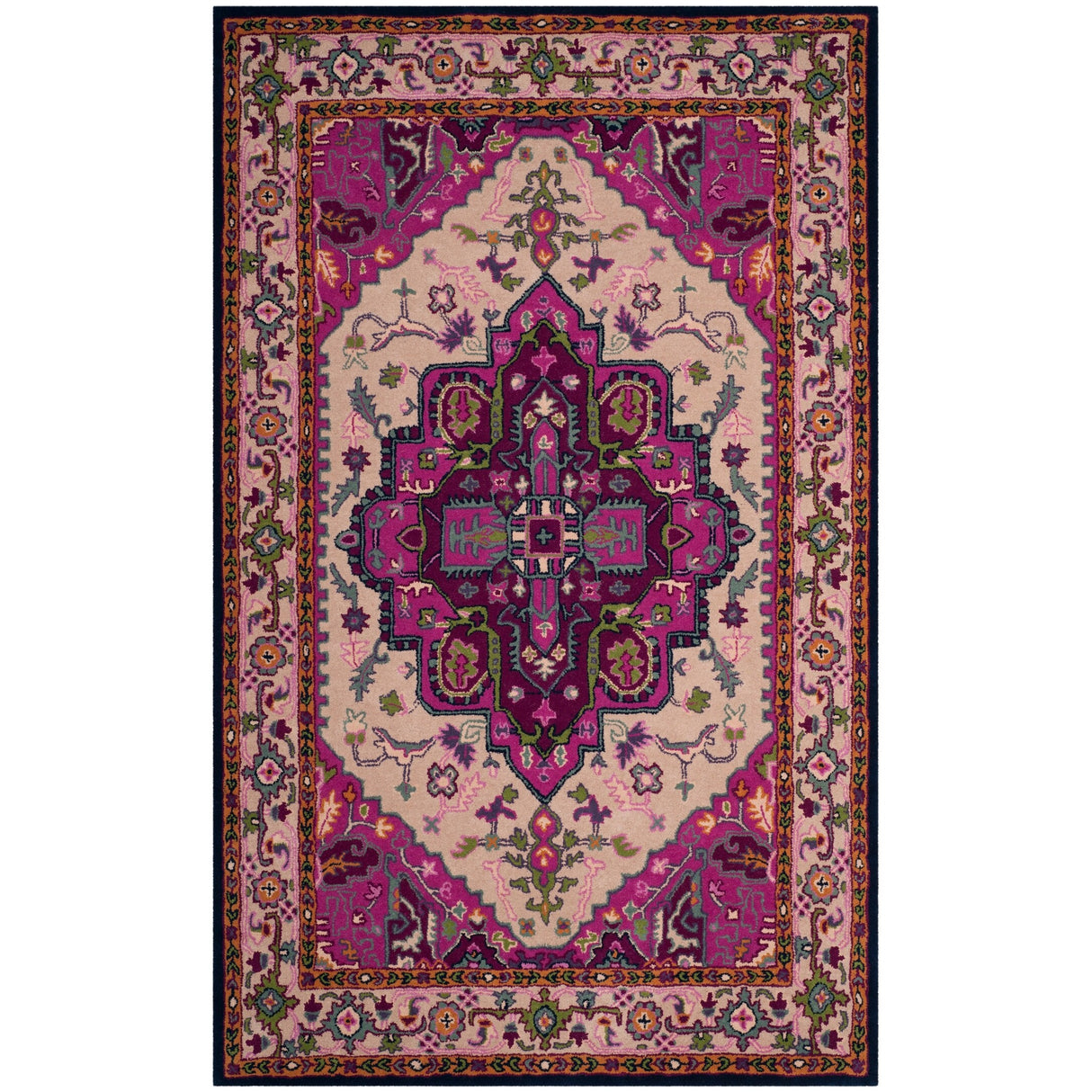 SAFAVIEH Handmade Bellagio Mayuko Modern Oriental Wool Rug