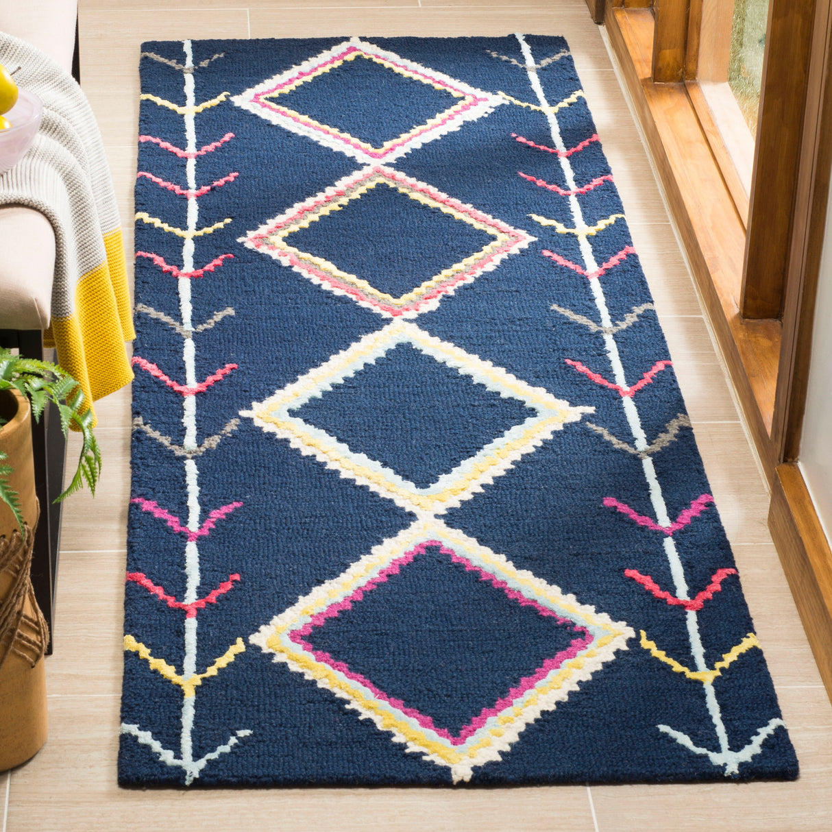 SAFAVIEH Handmade Bellagio Monah Boho Moroccan Wool Rug