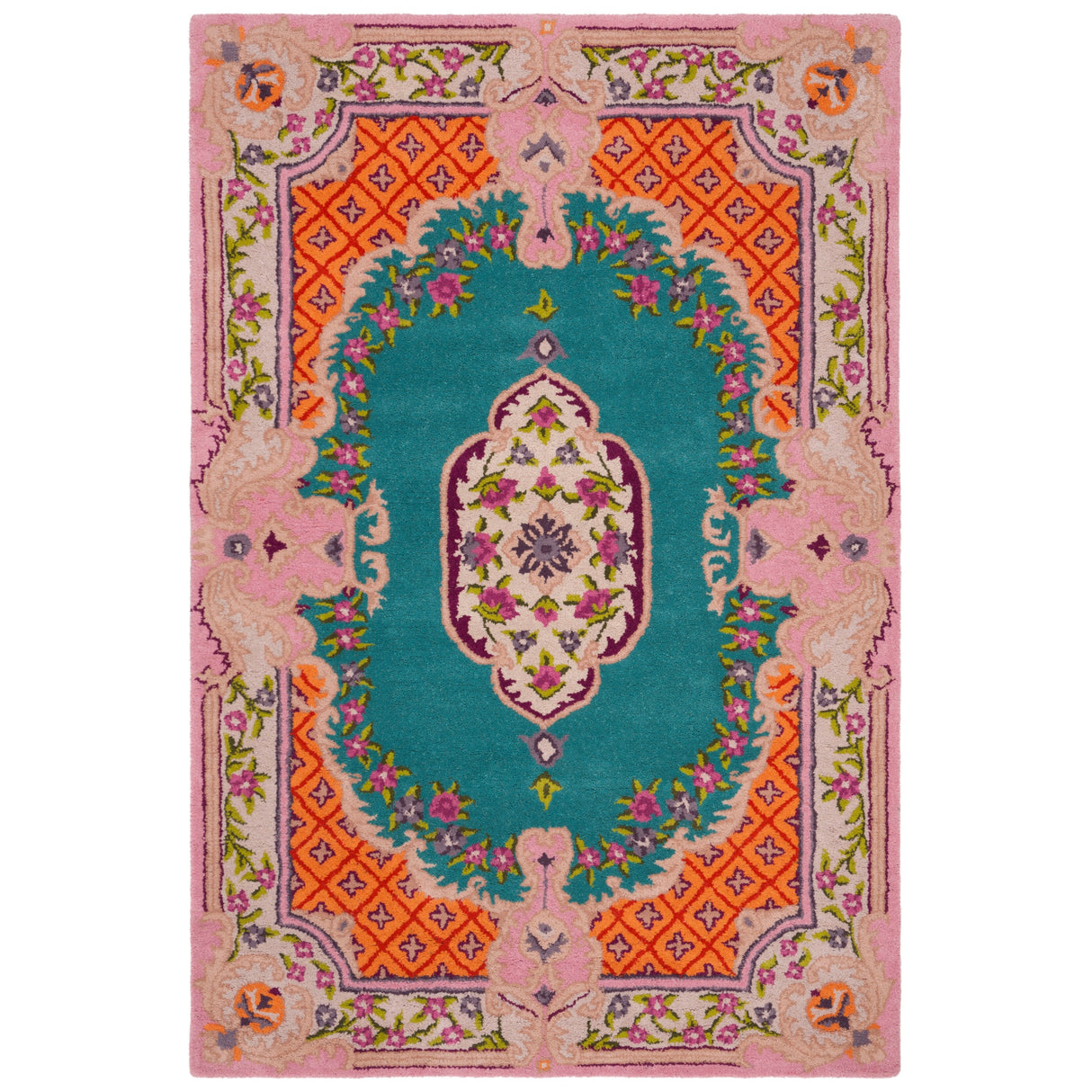 SAFAVIEH Handmade Bellagio Tatevik Oriental Medallion Wool Rug