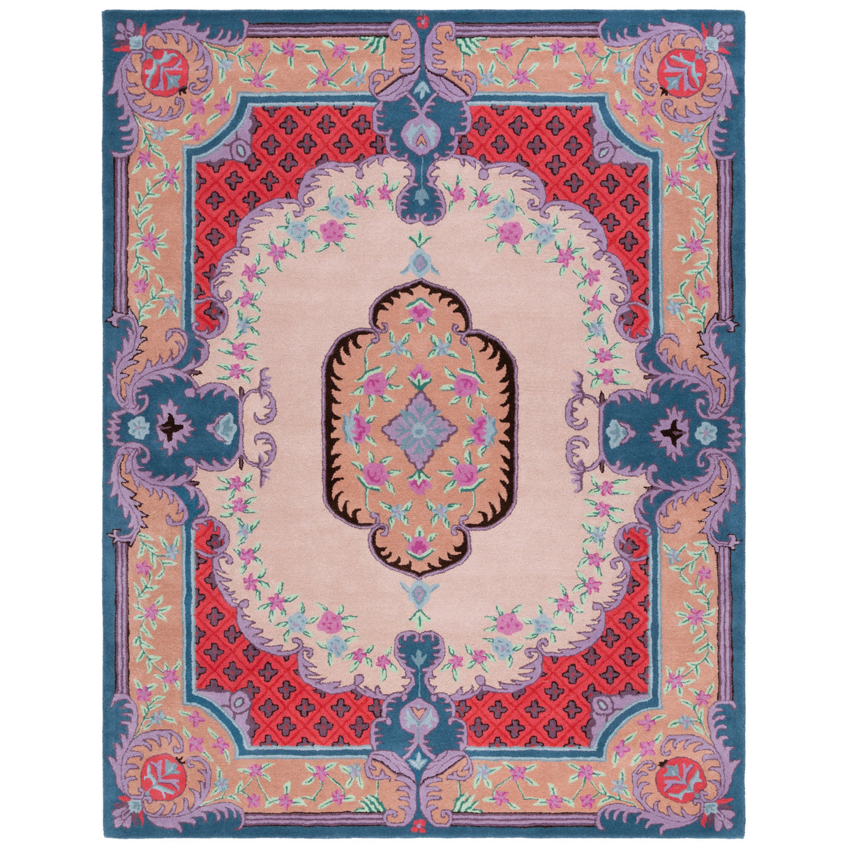 SAFAVIEH Handmade Bellagio Tatevik Oriental Medallion Wool Rug