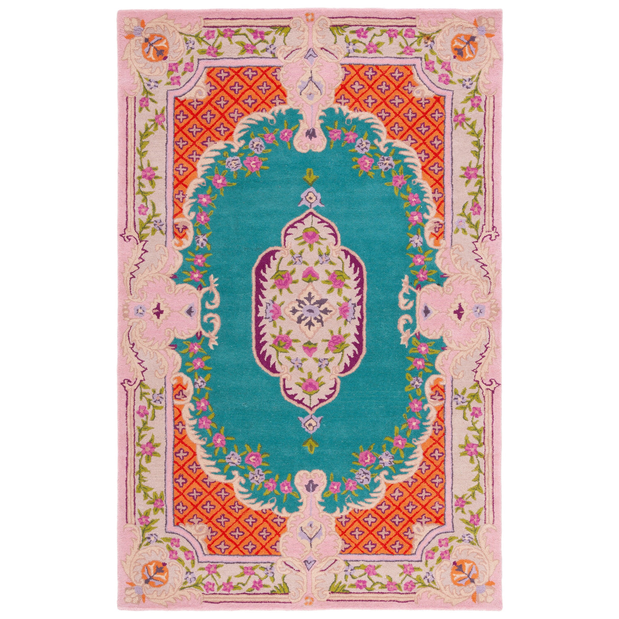 SAFAVIEH Handmade Bellagio Tatevik Oriental Medallion Wool Rug