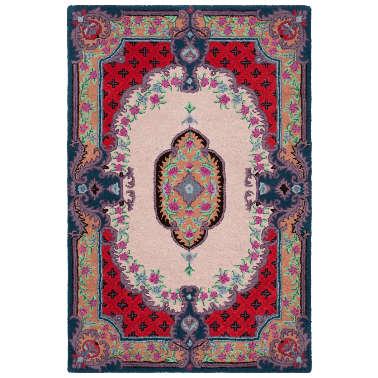 SAFAVIEH Handmade Bellagio Tatevik Oriental Medallion Wool Rug