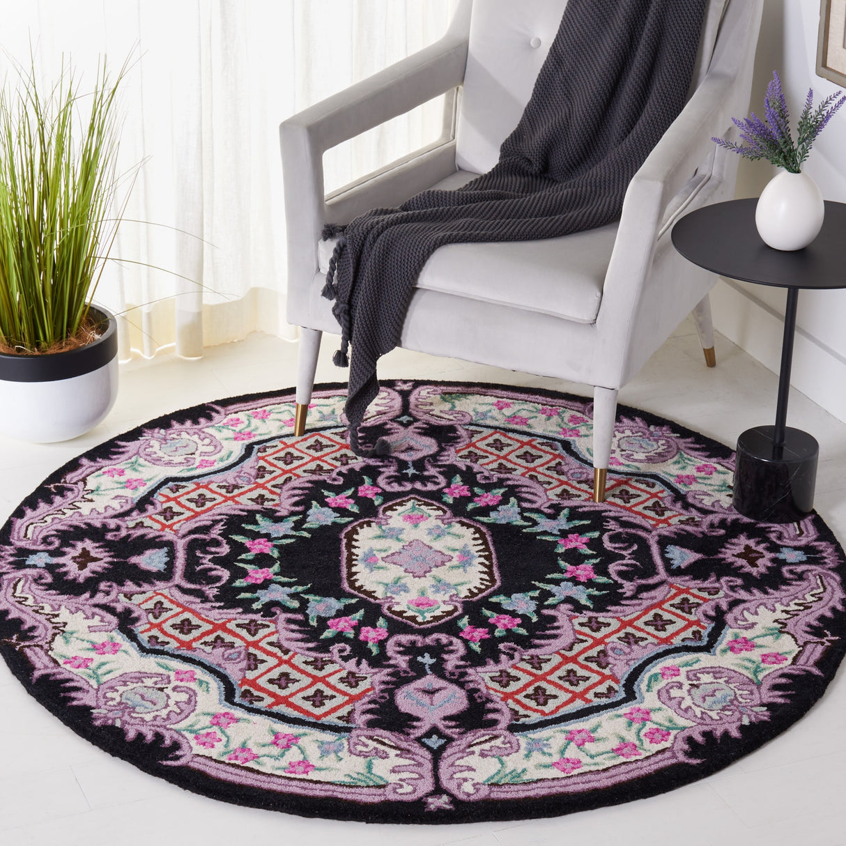 SAFAVIEH Handmade Bellagio Tatevik Oriental Medallion Wool Rug