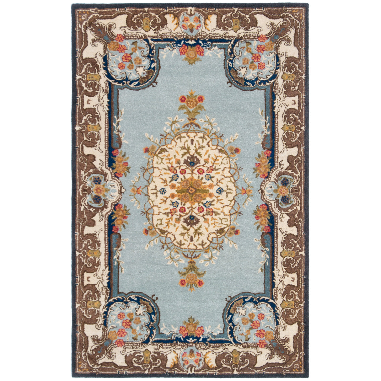 SAFAVIEH Handmade Bergama Gundel Oriental Hand-spun Wool Rug