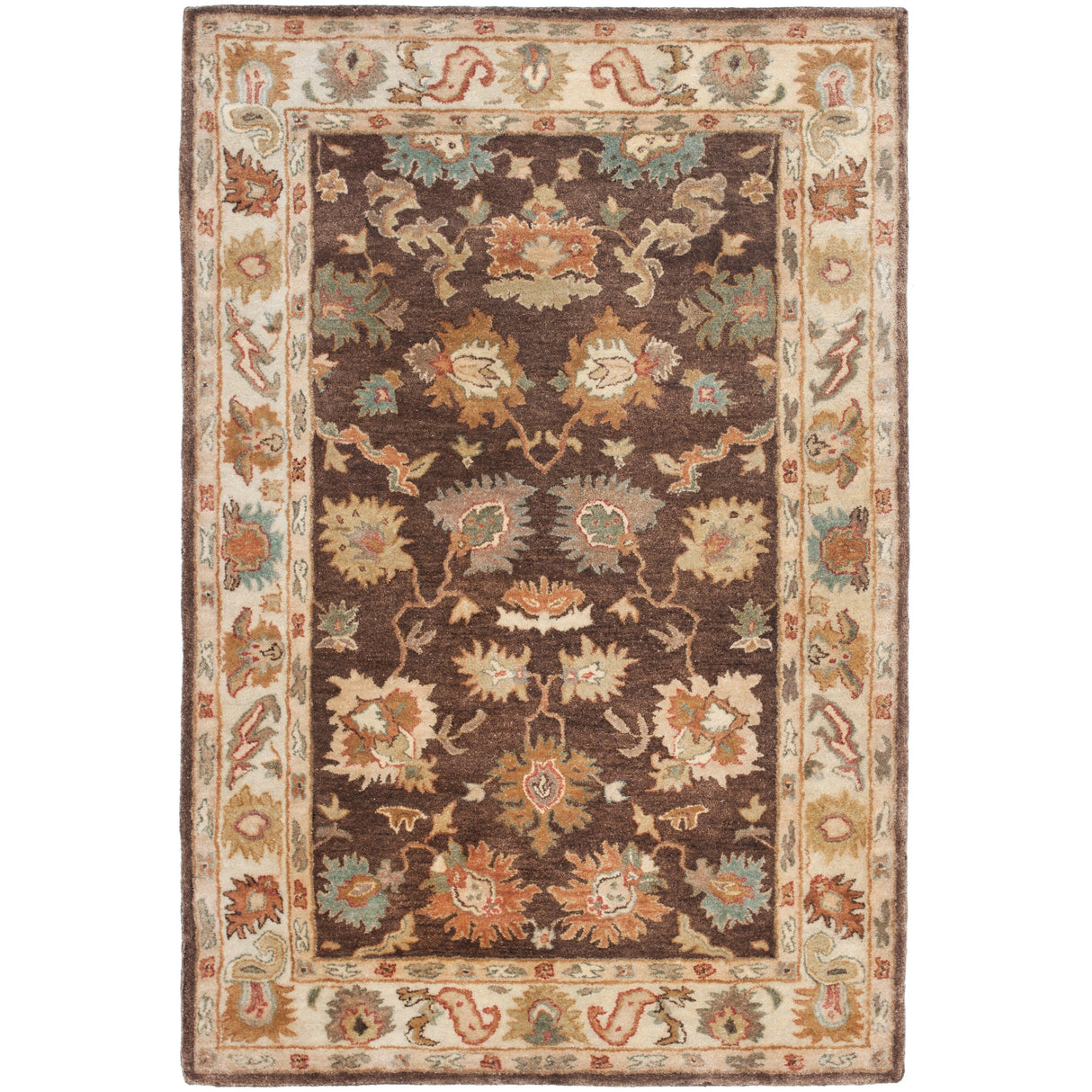 SAFAVIEH Handmade Bergama Milovanka Oriental Hand-spun Wool Rug