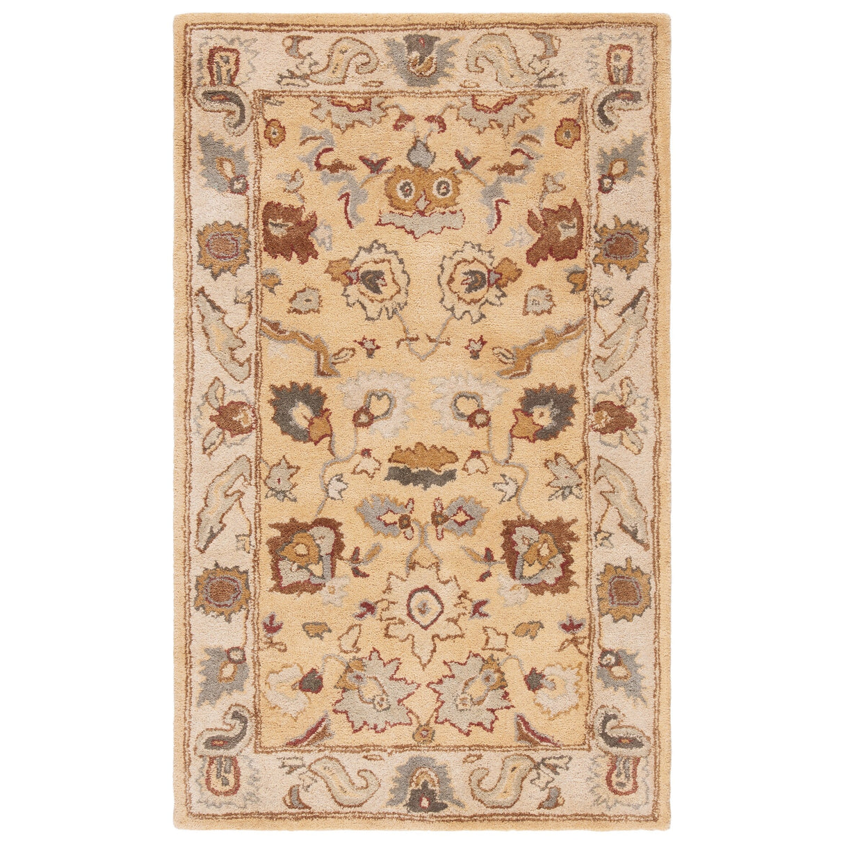 SAFAVIEH Handmade Bergama Milovanka Oriental Hand-spun Wool Rug