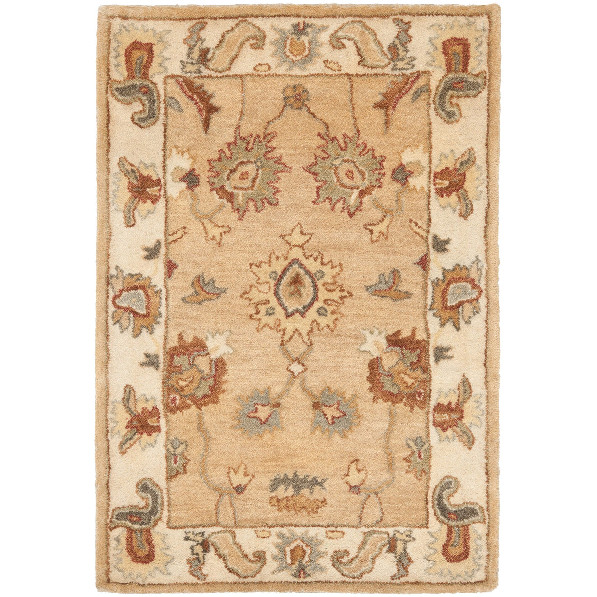 SAFAVIEH Handmade Bergama Milovanka Oriental Hand-spun Wool Rug