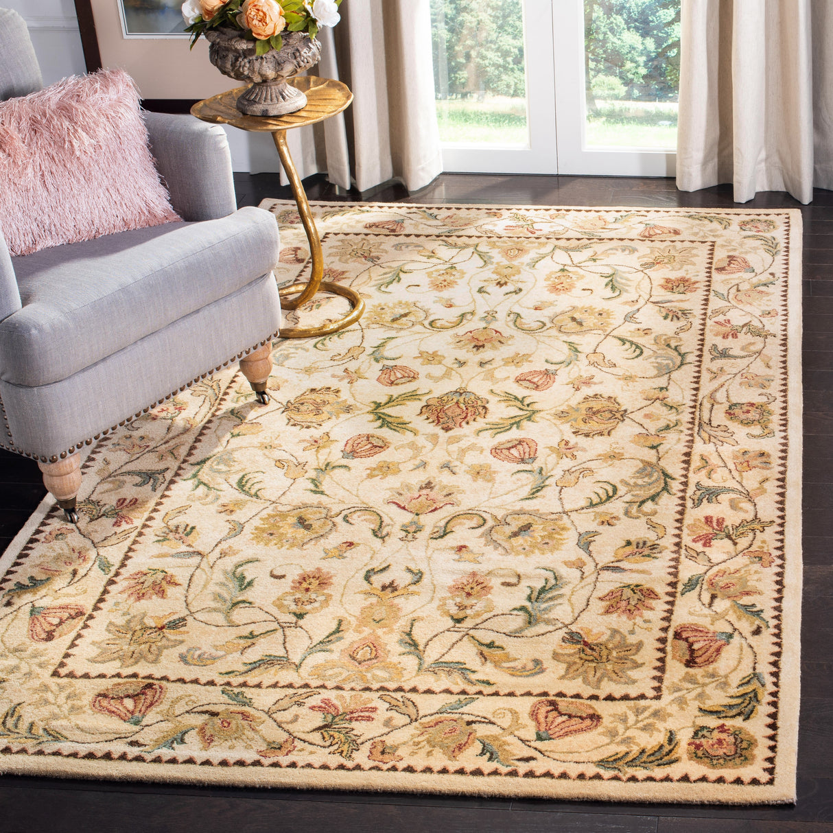 SAFAVIEH Handmade Bergama Valentyna Oriental Hand-spun Wool Rug