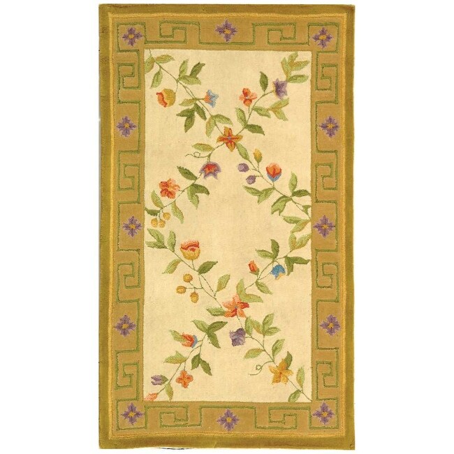 SAFAVIEH Handmade Berkeley Cordella Botanical Wool Rug