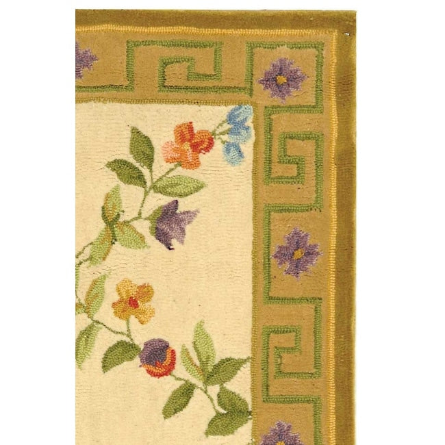 SAFAVIEH Handmade Berkeley Cordella Botanical Wool Rug