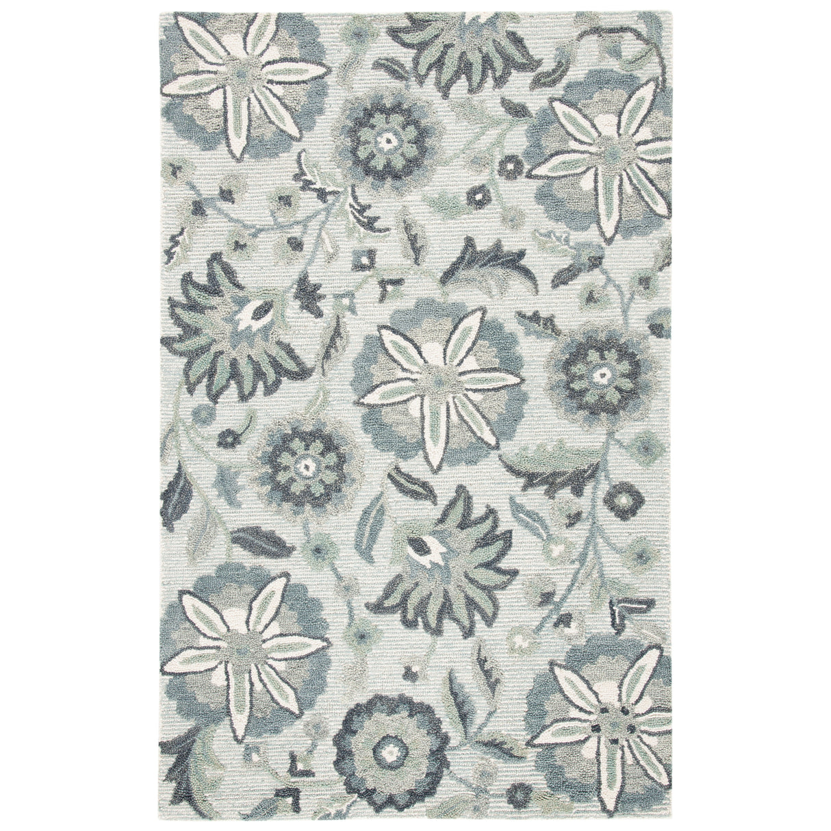 SAFAVIEH Handmade Blossom Agripina Floral Wool Rug