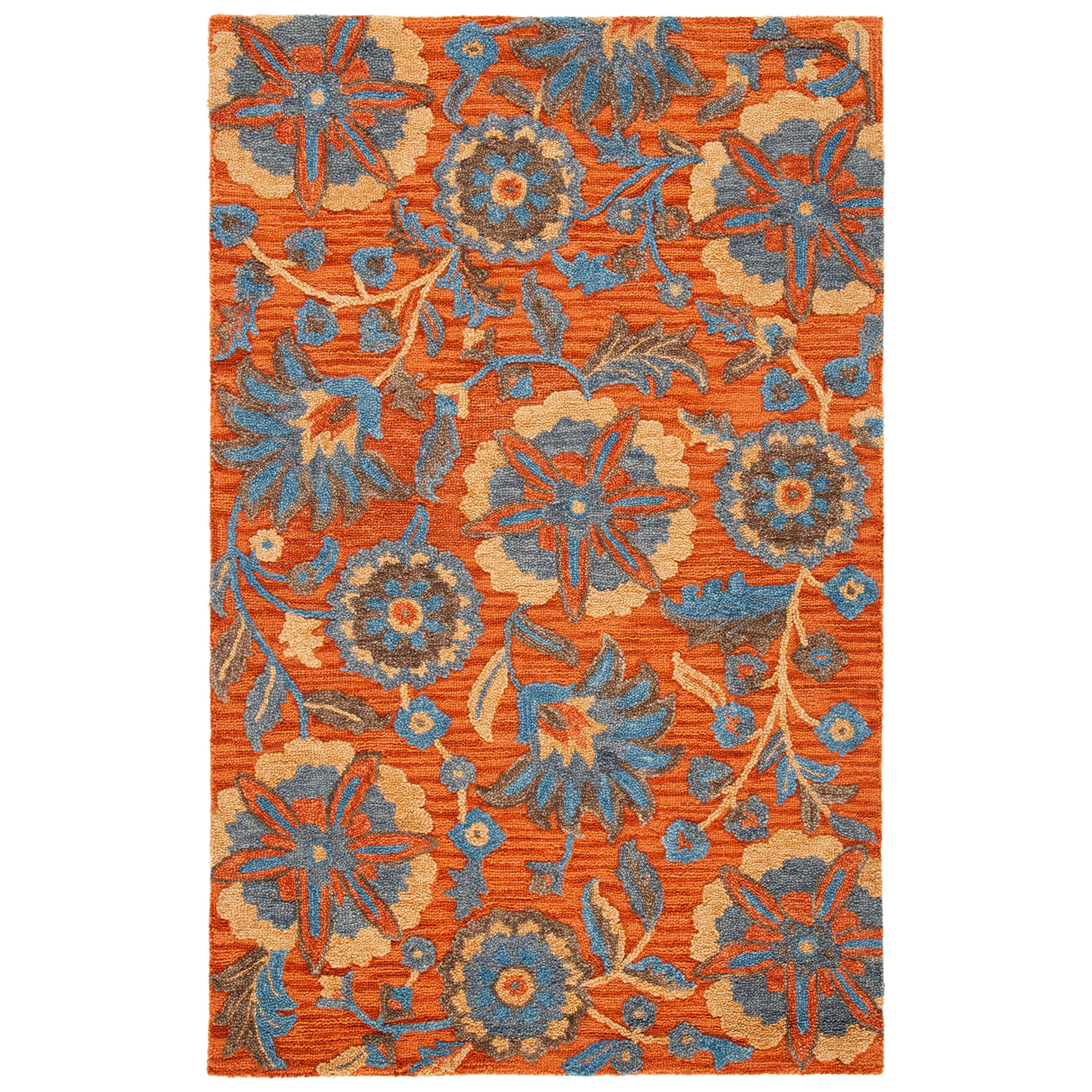 SAFAVIEH Handmade Blossom Agripina Floral Wool Rug