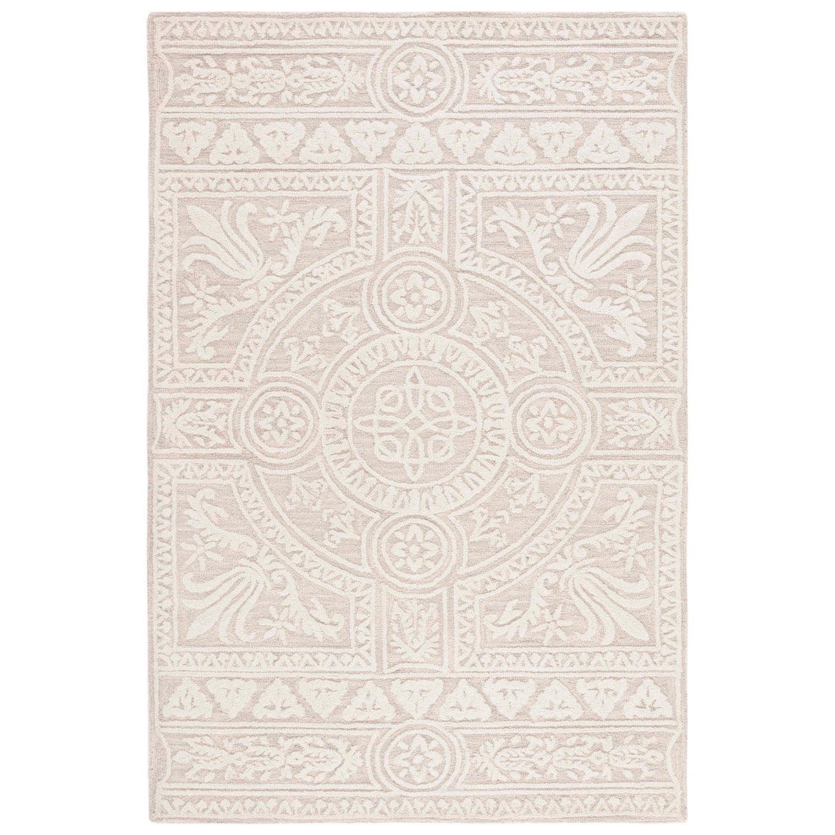 SAFAVIEH Handmade Blossom Alfina Modern Floral Wool Rug