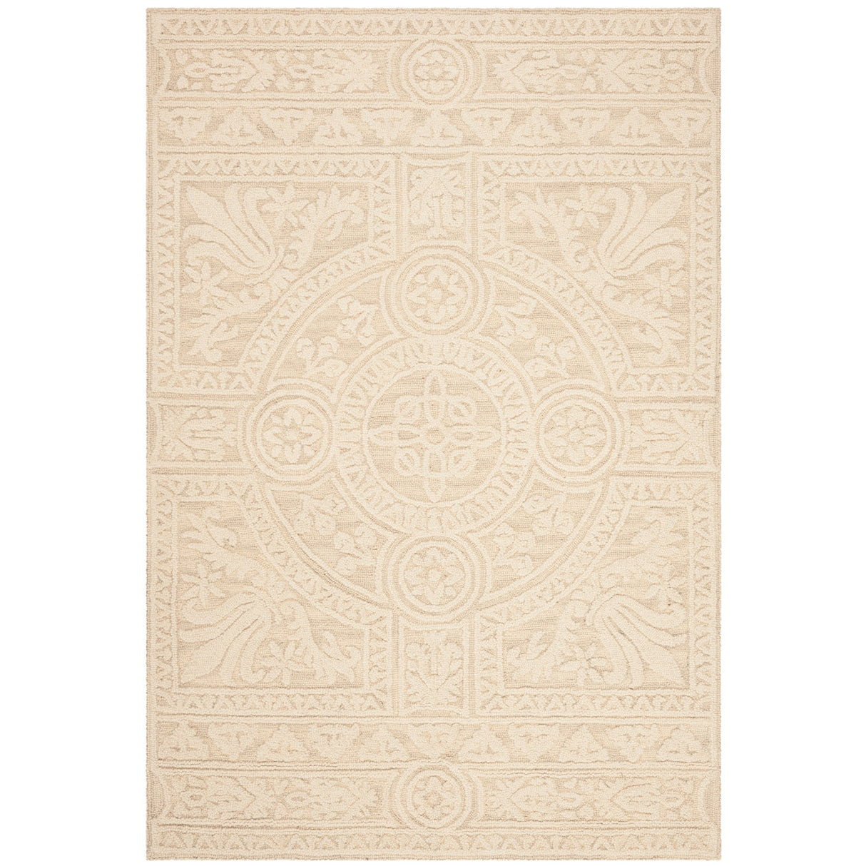 SAFAVIEH Handmade Blossom Alfina Modern Floral Wool Rug