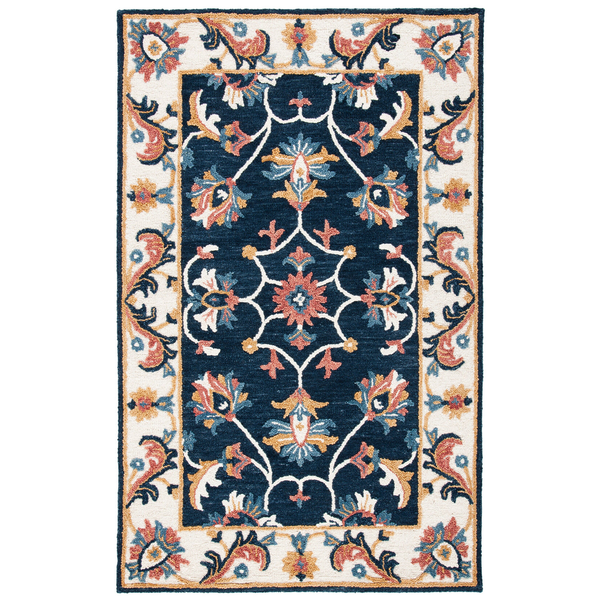 SAFAVIEH Handmade Blossom Ambrine Wool Rug