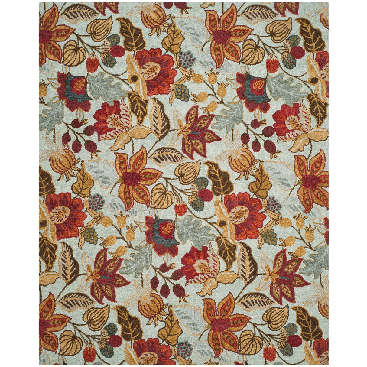 SAFAVIEH Handmade Blossom Biagina Modern Floral Wool Rug