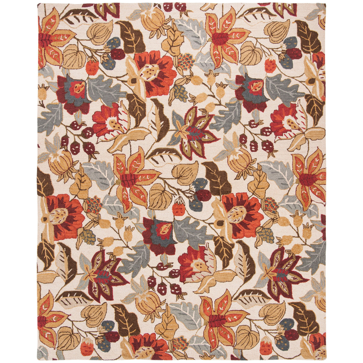 SAFAVIEH Handmade Blossom Biagina Modern Floral Wool Rug