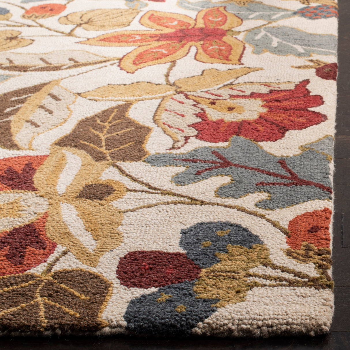 SAFAVIEH Handmade Blossom Biagina Modern Floral Wool Rug