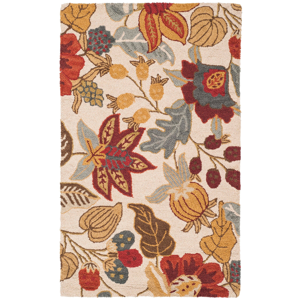 SAFAVIEH Handmade Blossom Biagina Modern Floral Wool Rug