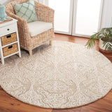 SAFAVIEH Handmade Blossom Cateluta Modern Floral Wool Rug