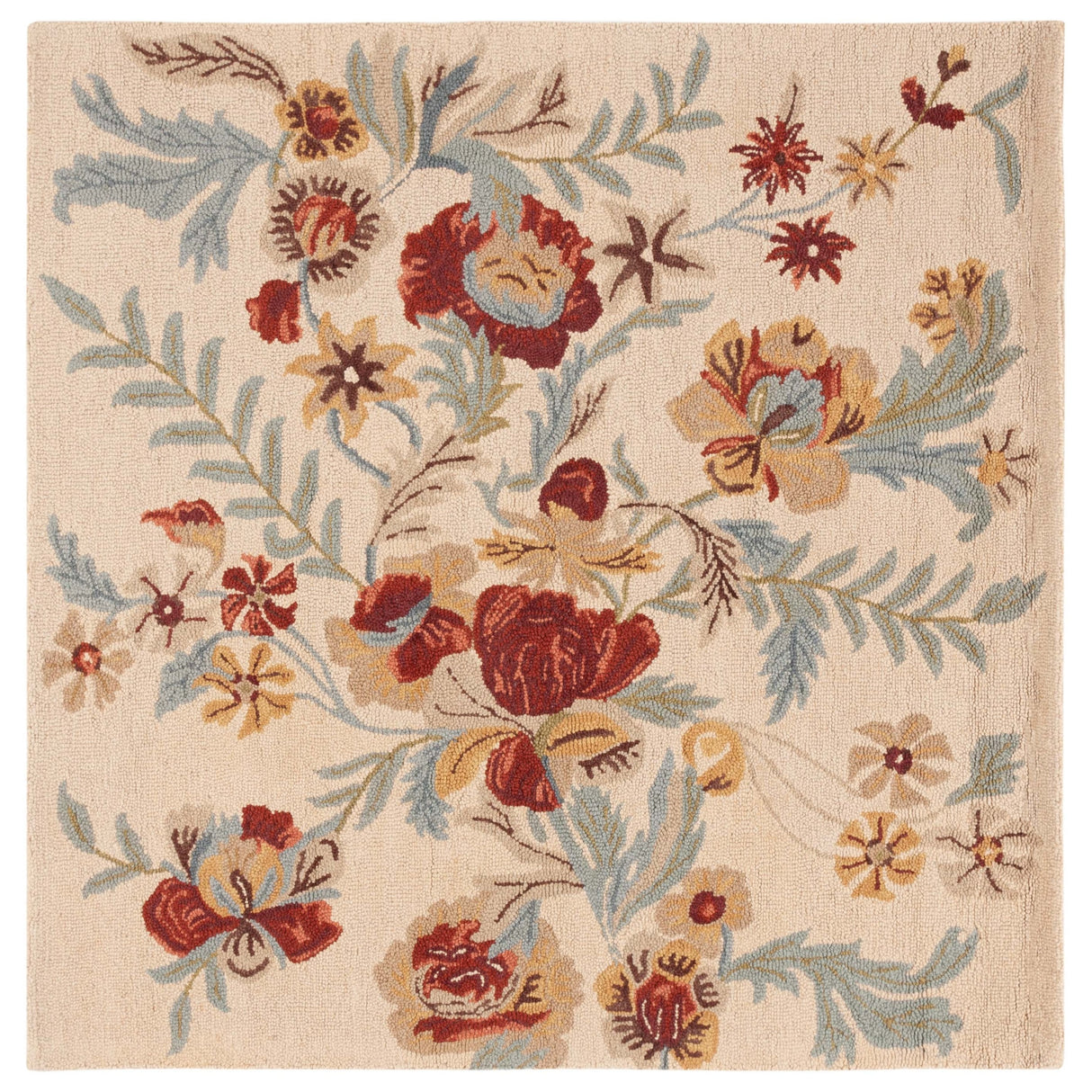 SAFAVIEH Handmade Blossom Catrinel Modern Floral Wool Rug