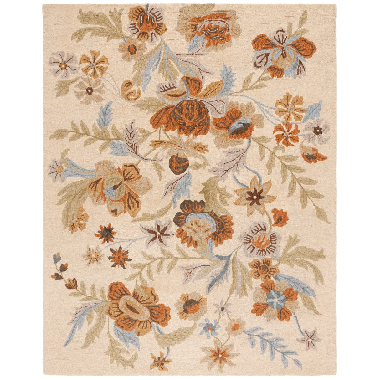 SAFAVIEH Handmade Blossom Catrinel Modern Floral Wool Rug