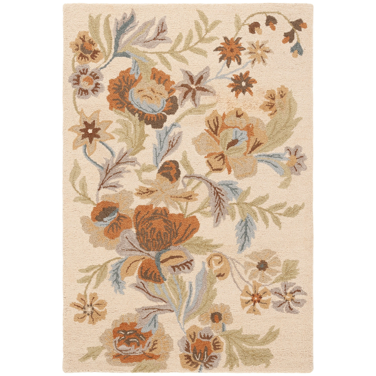 SAFAVIEH Handmade Blossom Catrinel Modern Floral Wool Rug